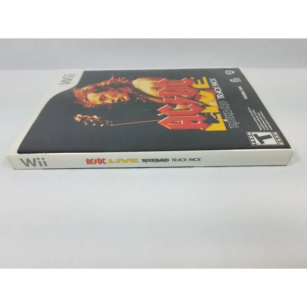 Wii Rock Band Track Pack AC/DC Live 2008 Disc Case Cover Art